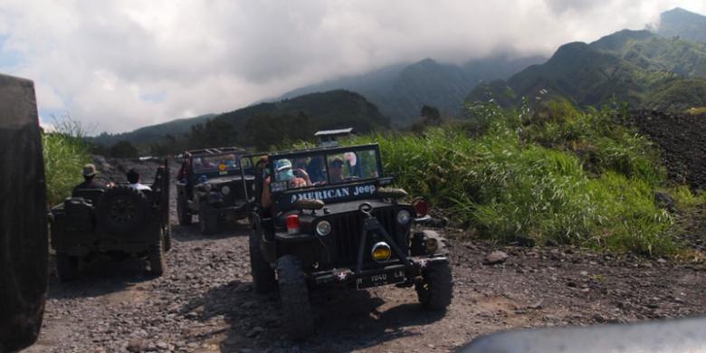 Jeep on Mount Merapi