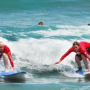 bali-surfing-lesson-trying-on-beach